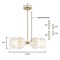 Westinghouse Chandelier 60W 6-Light Dorney Champagne Brass Frosted Glass 6128100 - alternate 2
